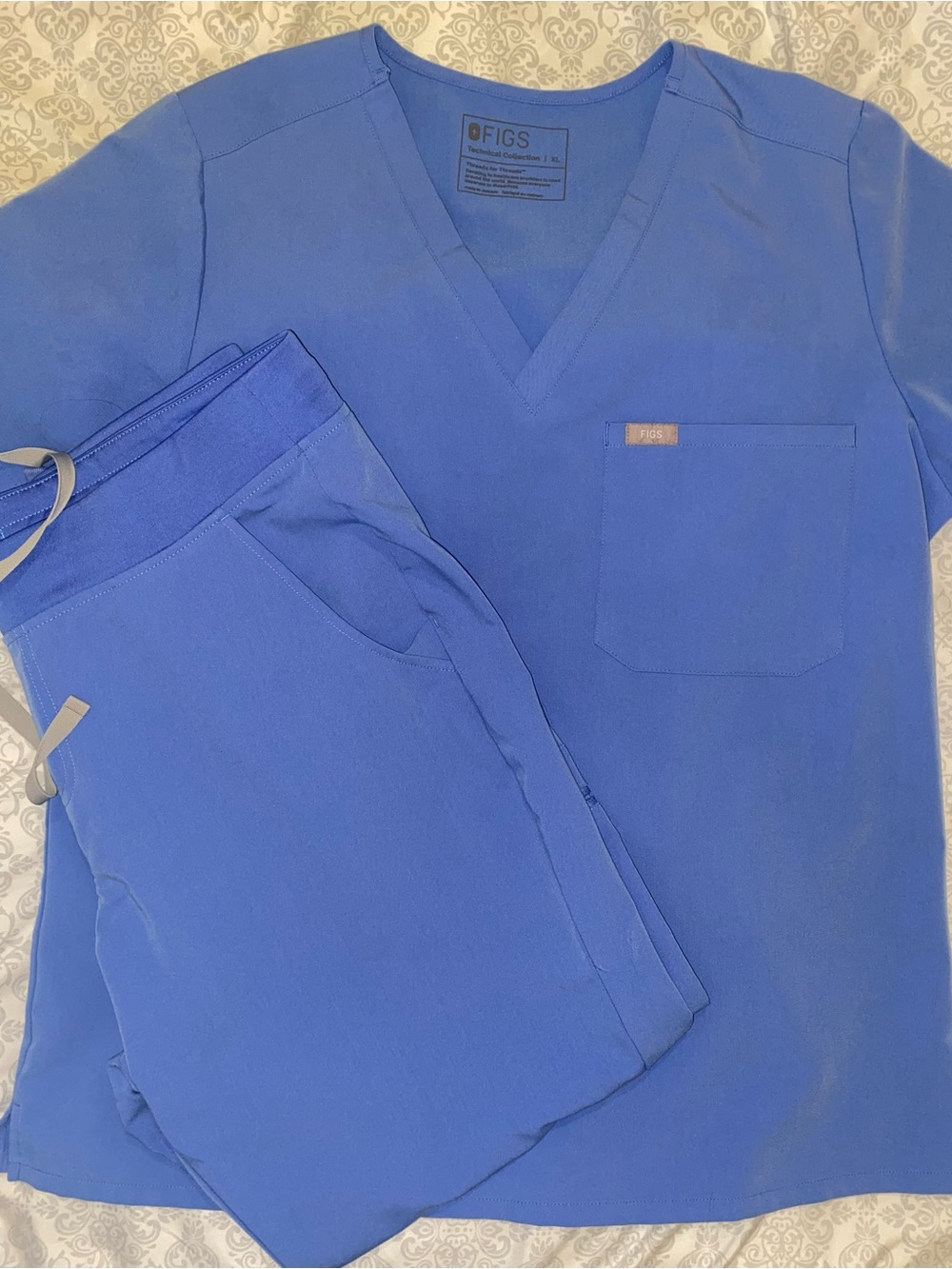 Figs Scrub set in Royal Blue